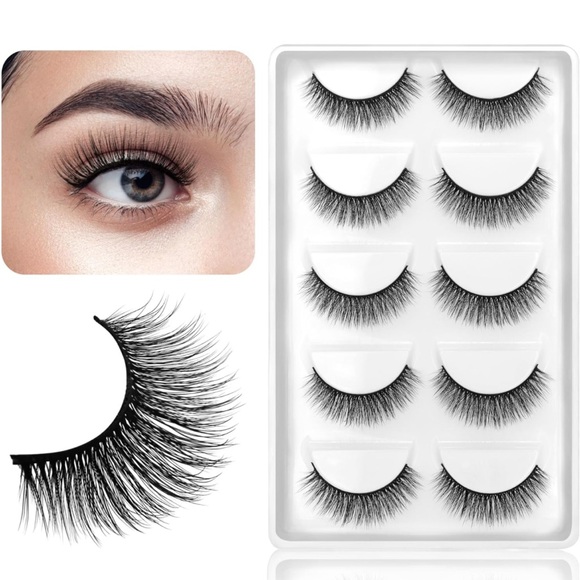 🌟3/$12 NEW 5 Pair False Eyelashes - Picture 2 of 11